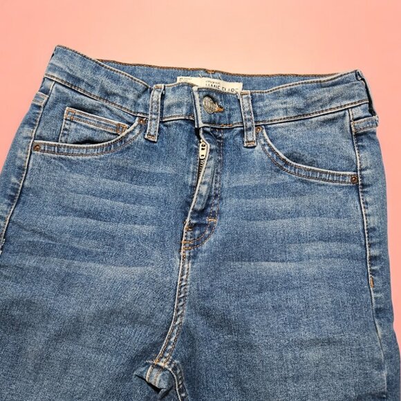 Topshop Womens Jamie Jeans 28 US 6 Stretch Mid Rise Flare Denim - Picture 4 of 5